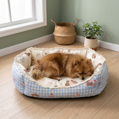 Woofidoo Fleece Bolster Pet Bed