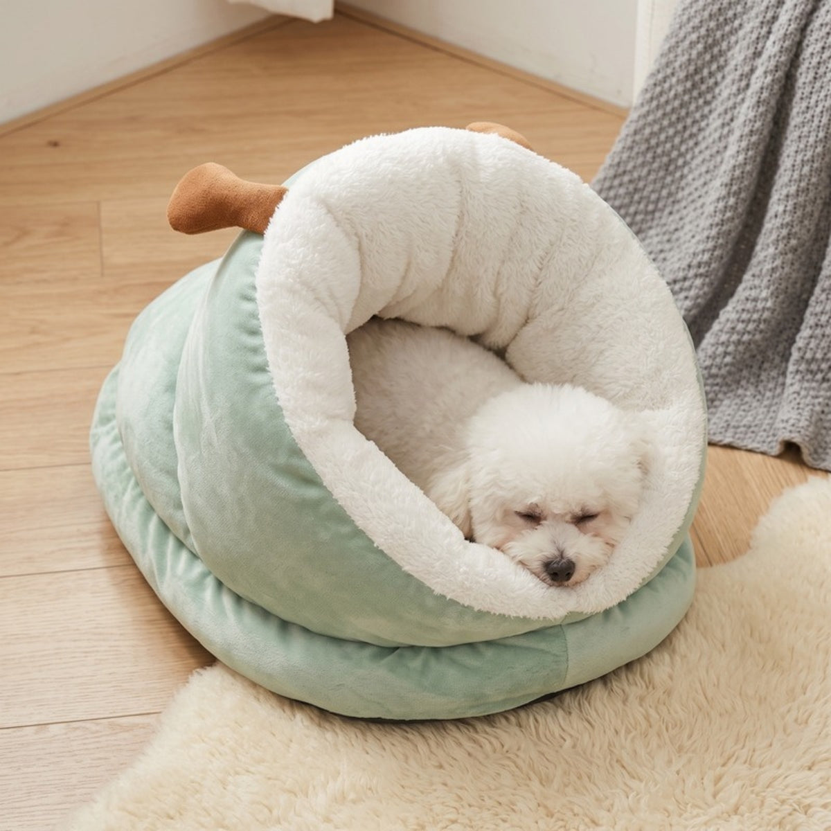 Woofidoo Plush Dog Cave Bed