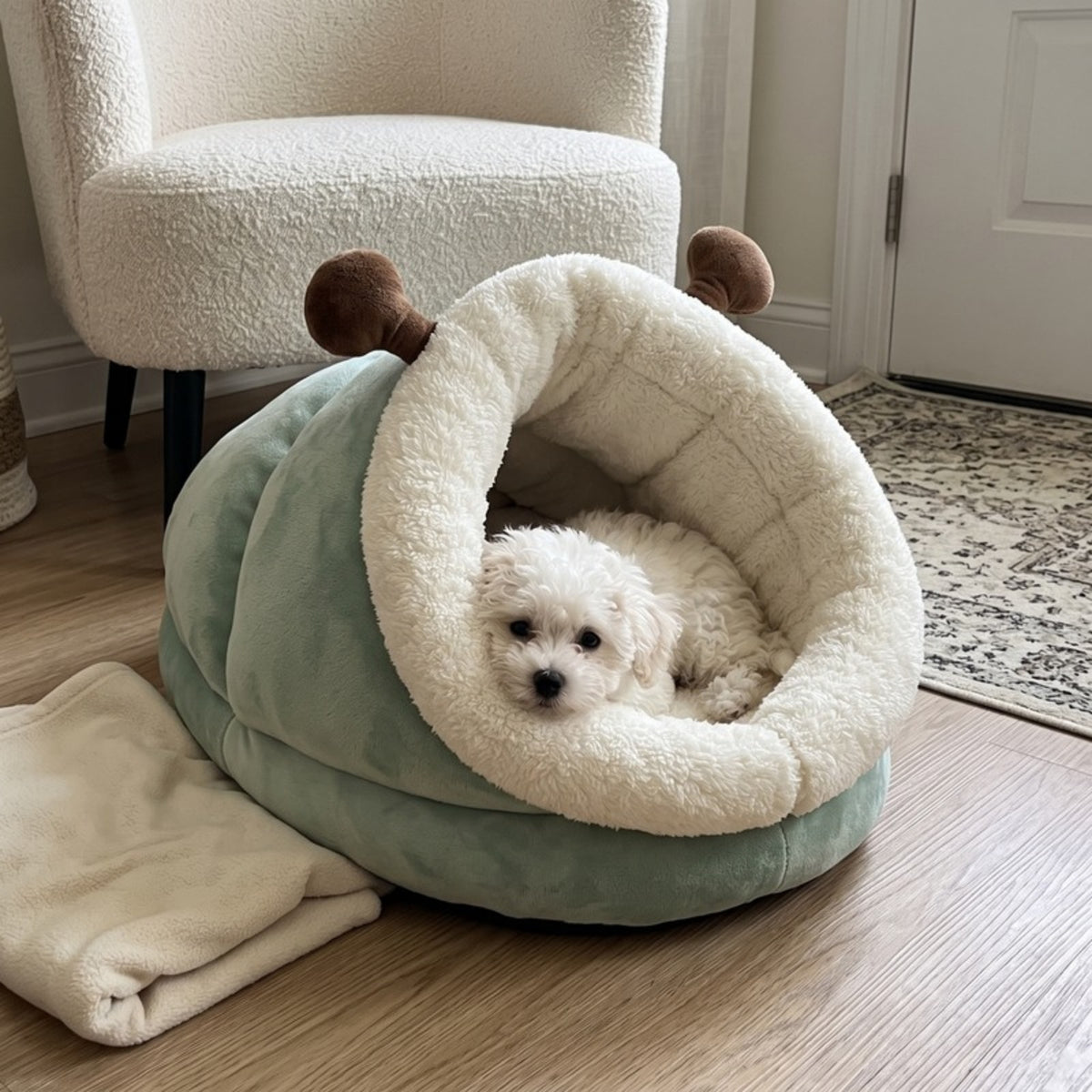 Woofidoo Plush Dog Cave Bed