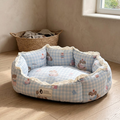 Woofidoo Fleece Bolster Pet Bed