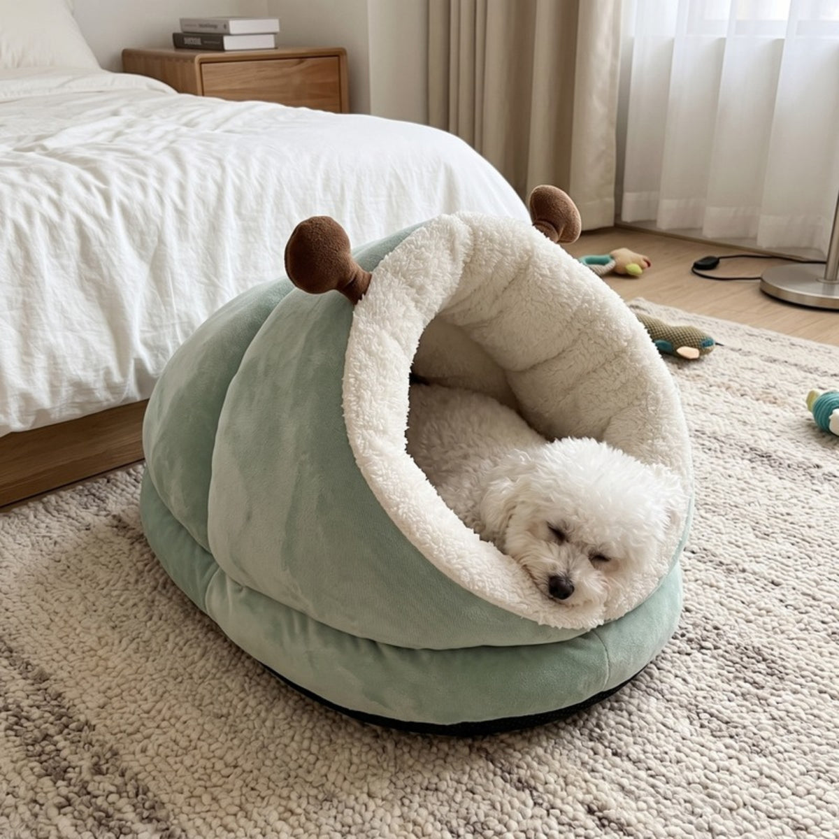 Woofidoo Plush Dog Cave Bed