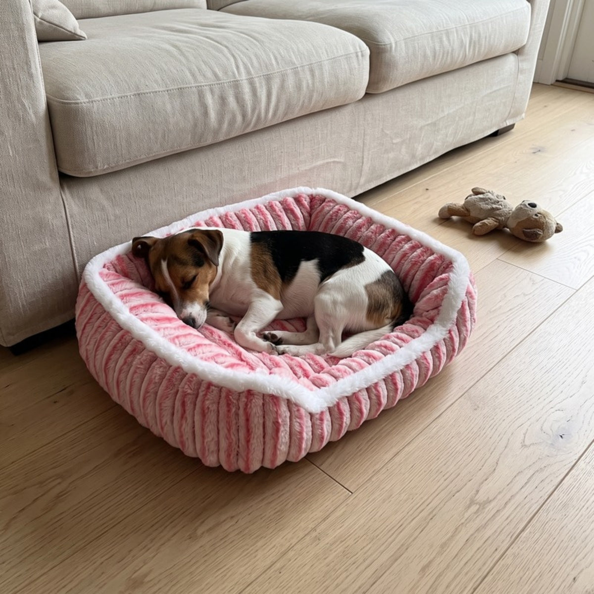 Woofidoo Square Faux Fur Pet Bed