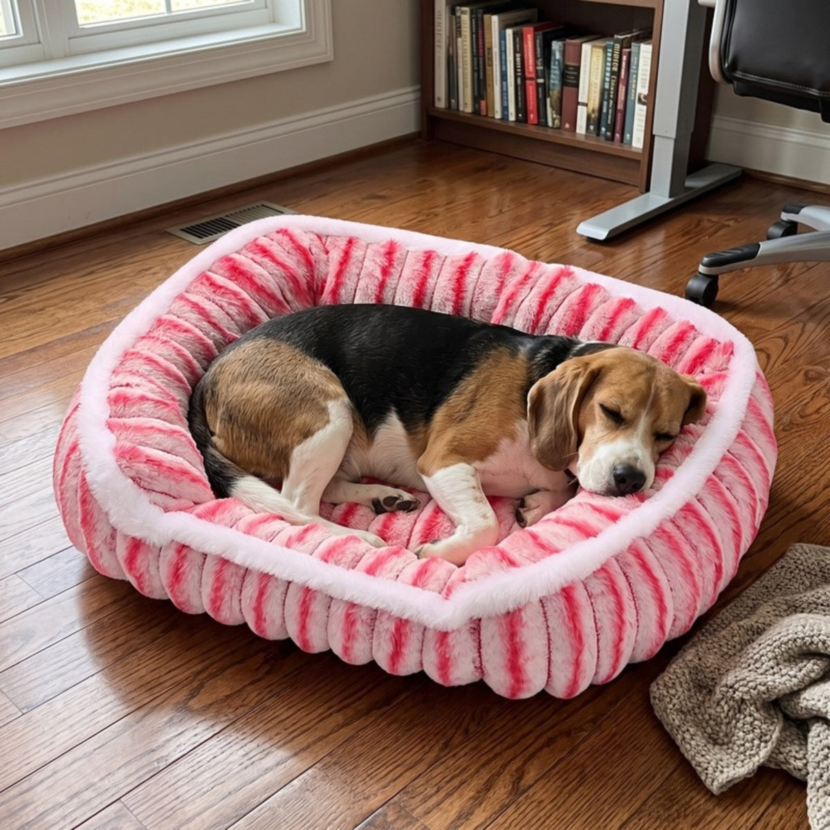 Woofidoo Square Faux Fur Pet Bed