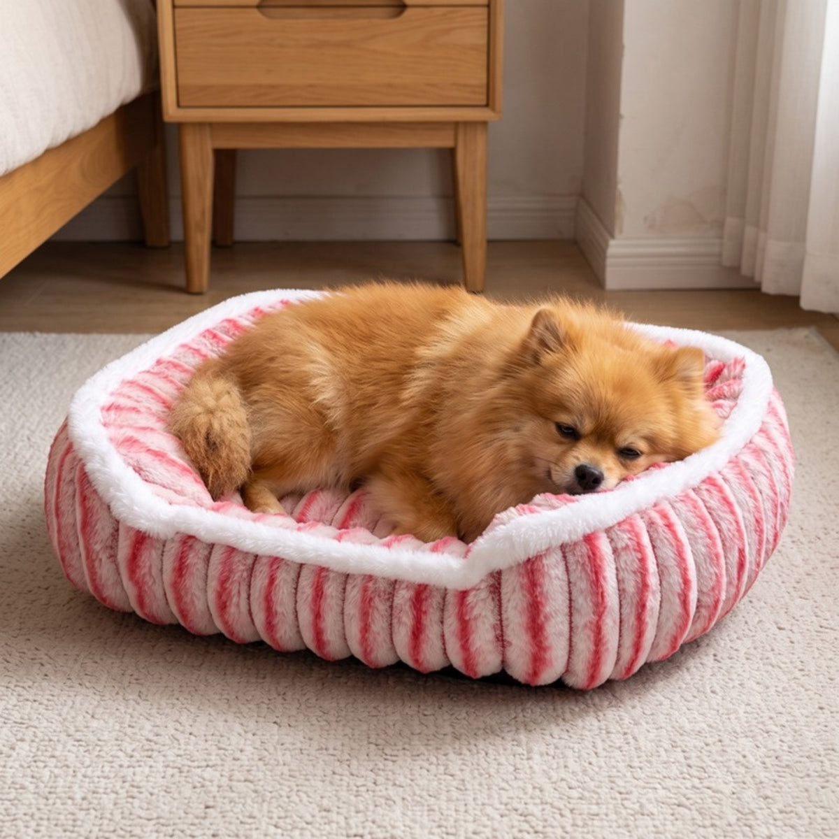 Woofidoo Square Faux Fur Pet Bed