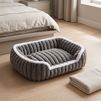 Woofidoo Square Faux Fur Pet Bed