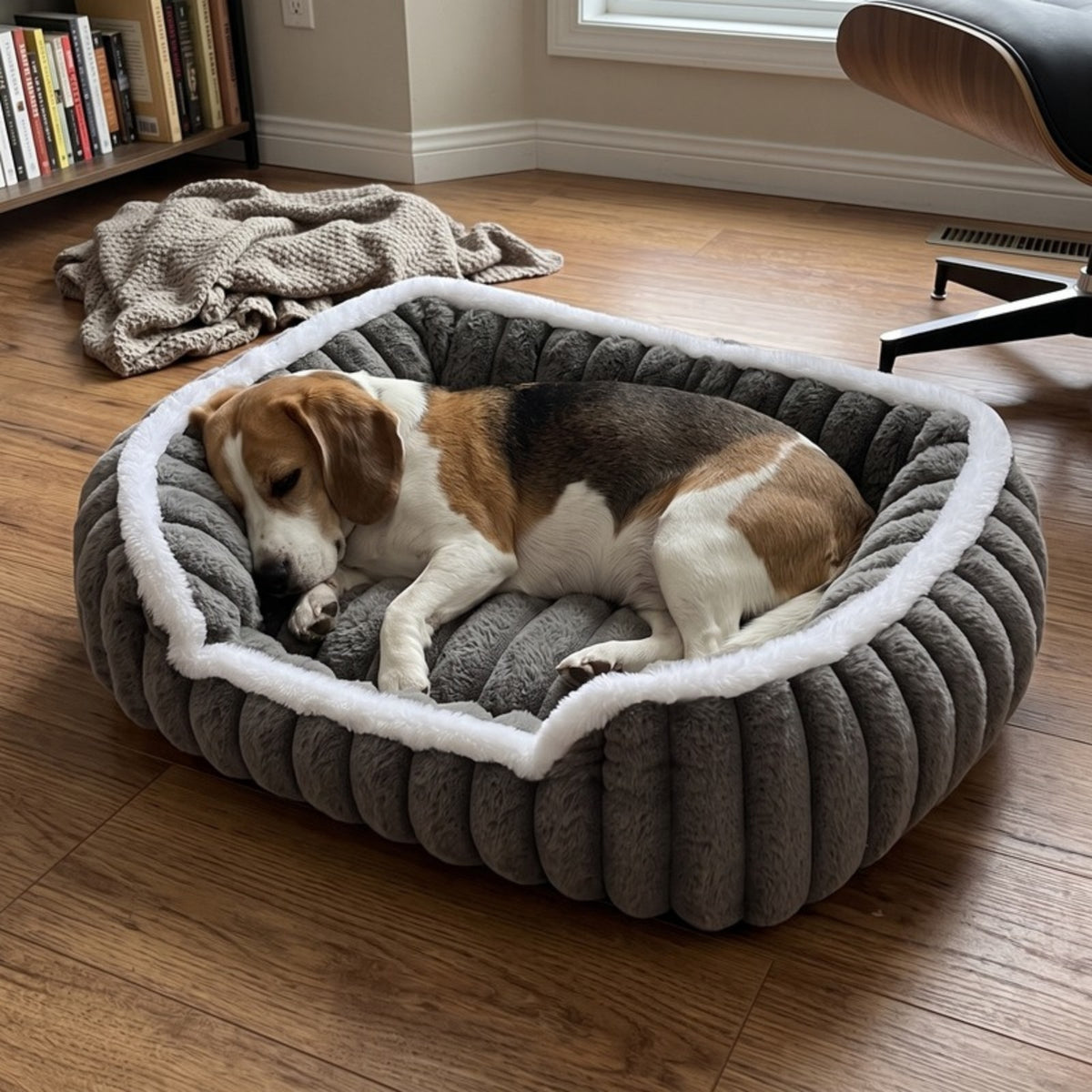 Woofidoo Square Faux Fur Pet Bed
