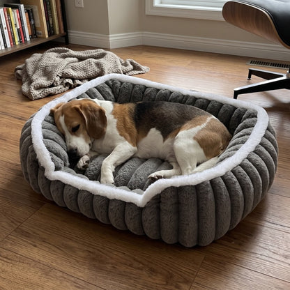 Woofidoo Square Faux Fur Pet Bed