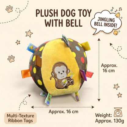Woofidoo Plush Dog Toy with Bell