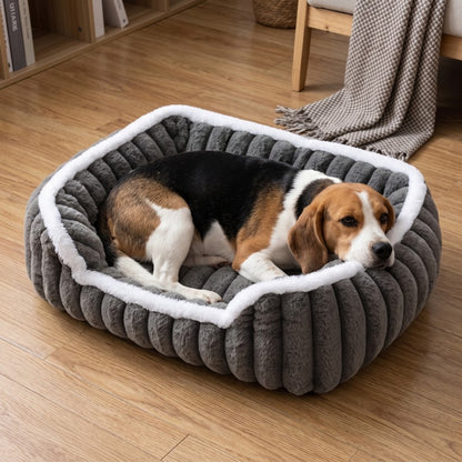 Woofidoo Square Faux Fur Pet Bed