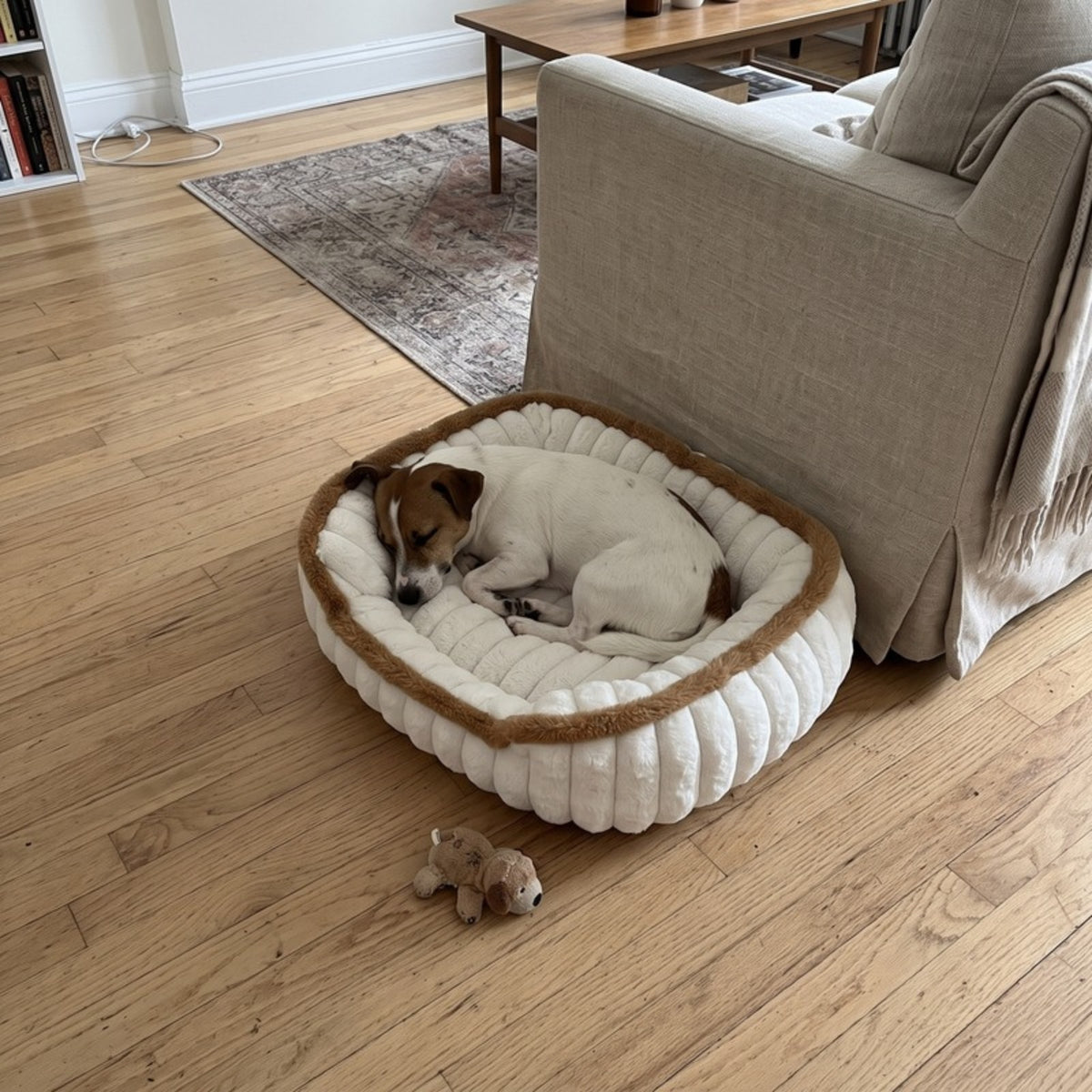 Woofidoo Square Faux Fur Pet Bed
