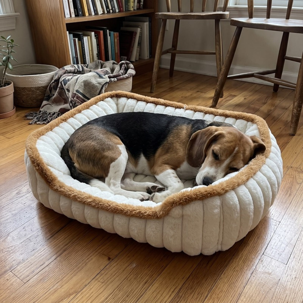 Woofidoo Square Faux Fur Pet Bed