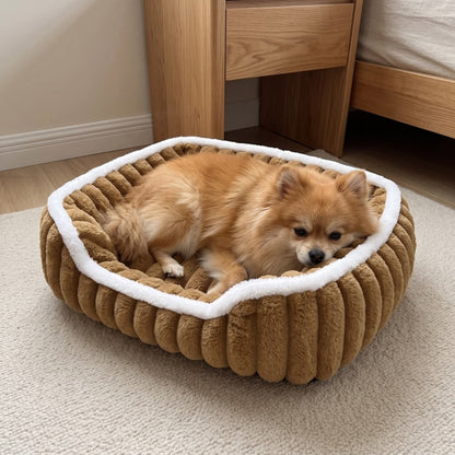 Woofidoo Square Faux Fur Pet Bed