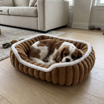 Woofidoo Square Faux Fur Pet Bed