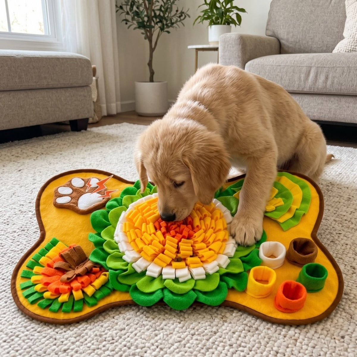 Woofidoo Bone Shaped Dog Snuffle Mat