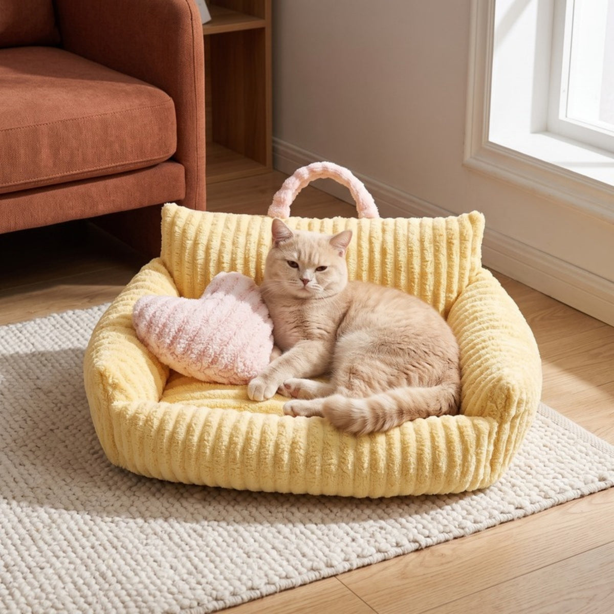 Woofidoo Cat Sofa Bed with Armrests