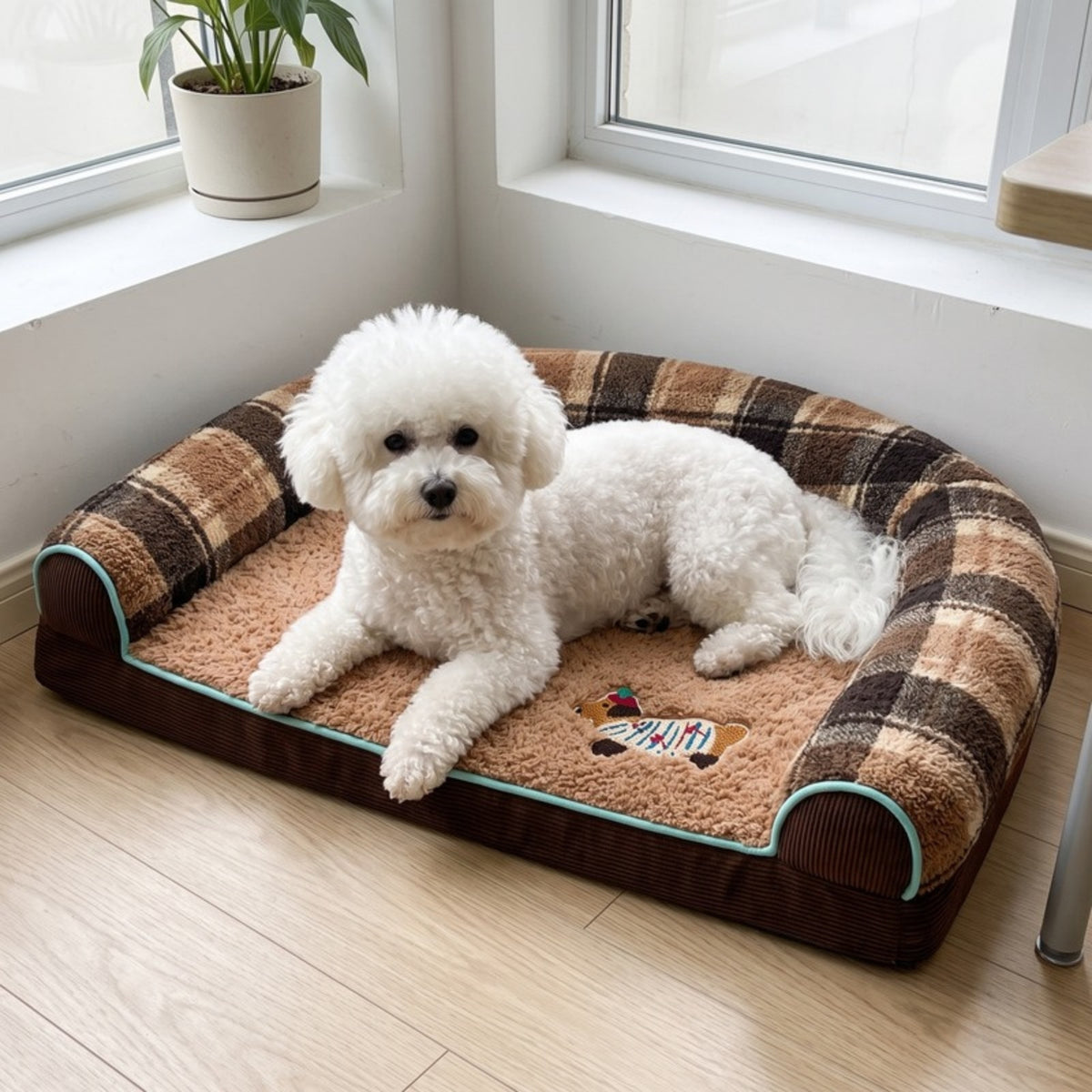 Woofidoo Breathable Bolster Dog Bed