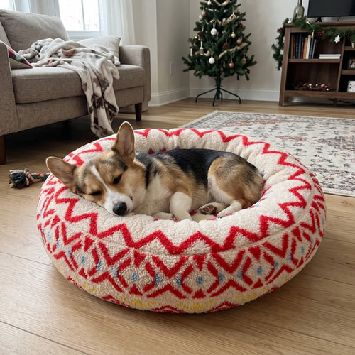Woofidoo Round Plush Pet Bed