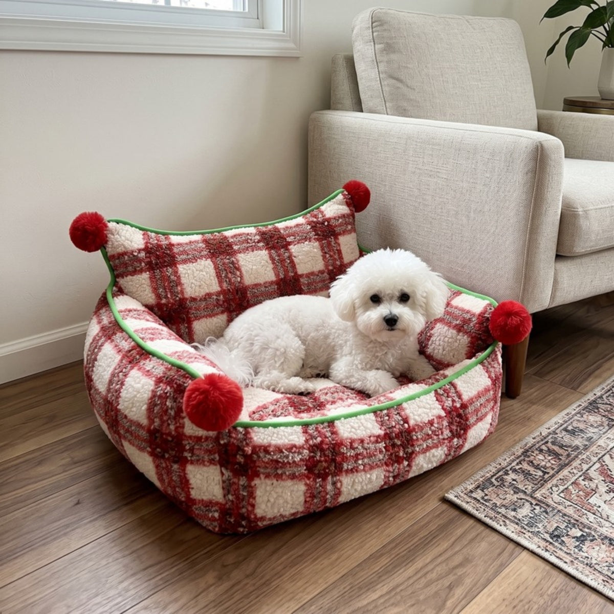 Woofidoo Pom Pom Dog Couch