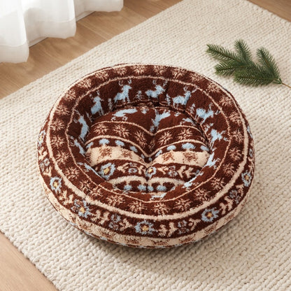 Woofidoo Round Plush Pet Bed