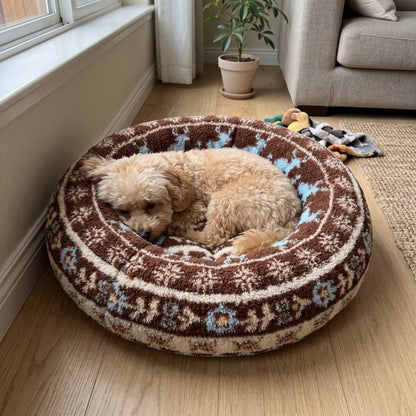 Woofidoo Round Plush Pet Bed