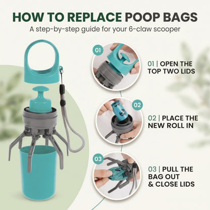 Woofidoo Six Claw Dog Poop Scooper