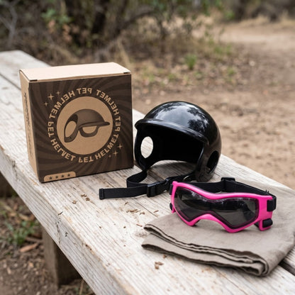 Woofidoo Dog Goggles and Helmet Set