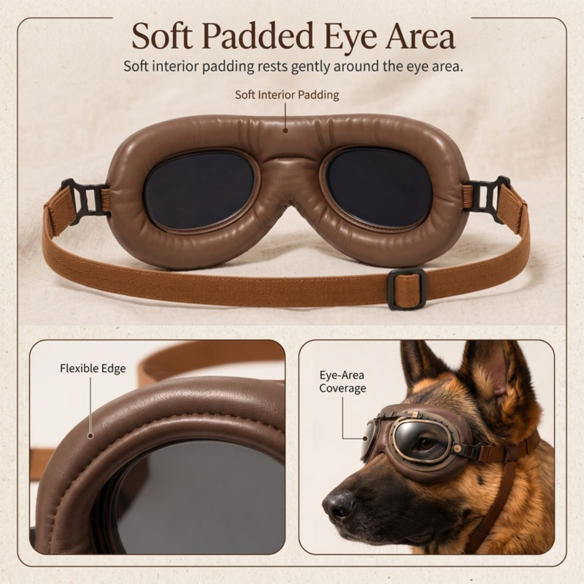 Woofidoo Aviator Dog Goggles