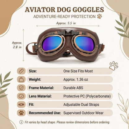 Woofidoo Aviator Dog Goggles