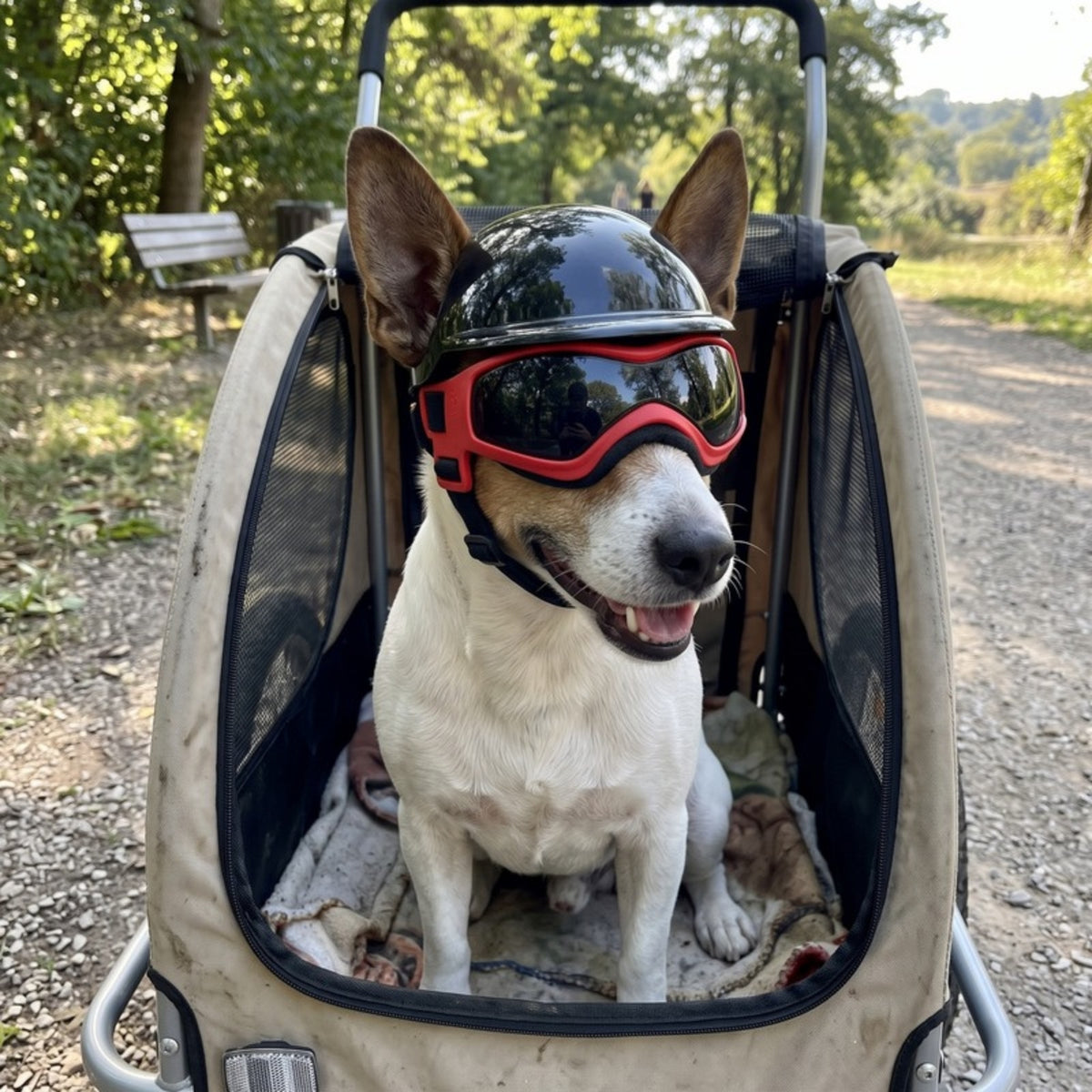 Woofidoo Dog Goggles and Helmet Set