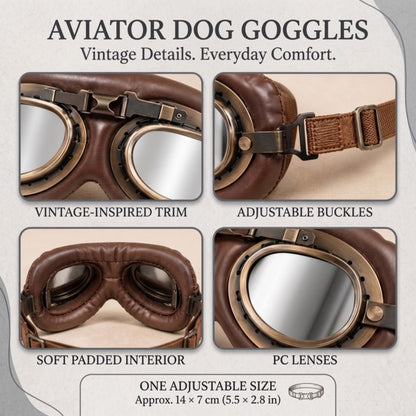 Woofidoo Aviator Dog Goggles