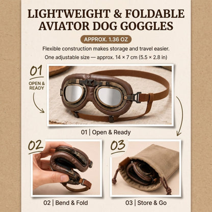 Woofidoo Aviator Dog Goggles