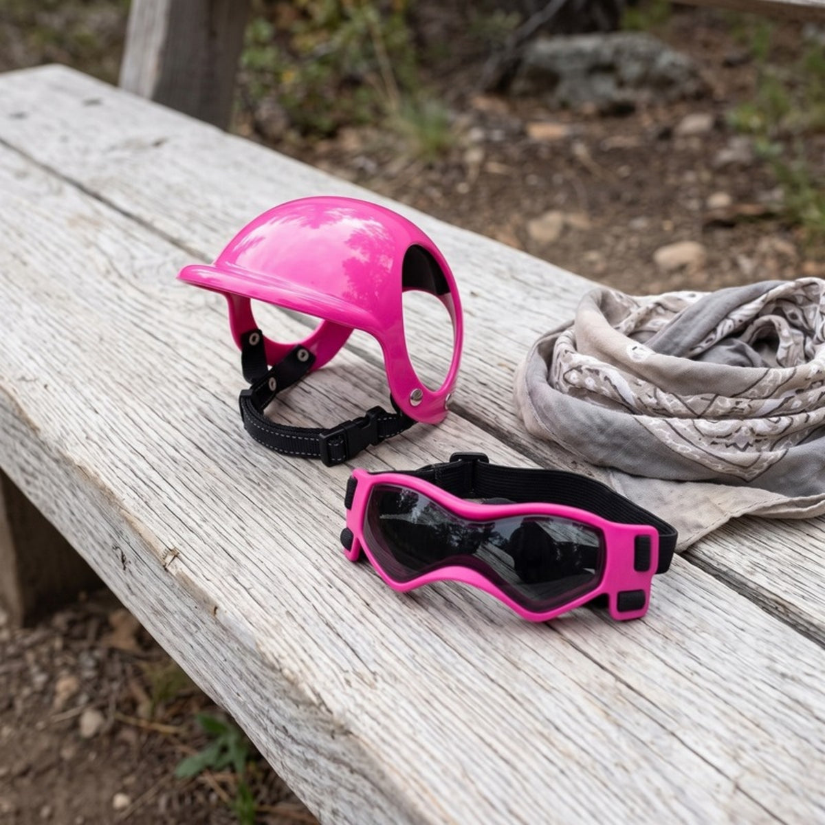 Woofidoo Dog Goggles and Helmet Set