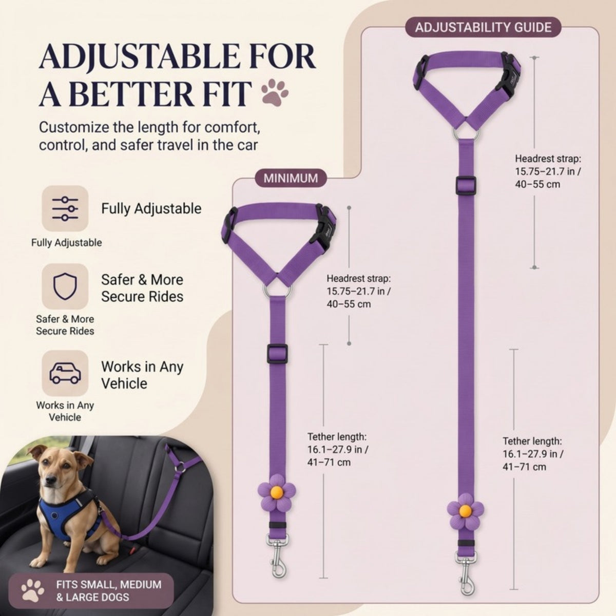 Woofidoo Dog Car Safety Leash