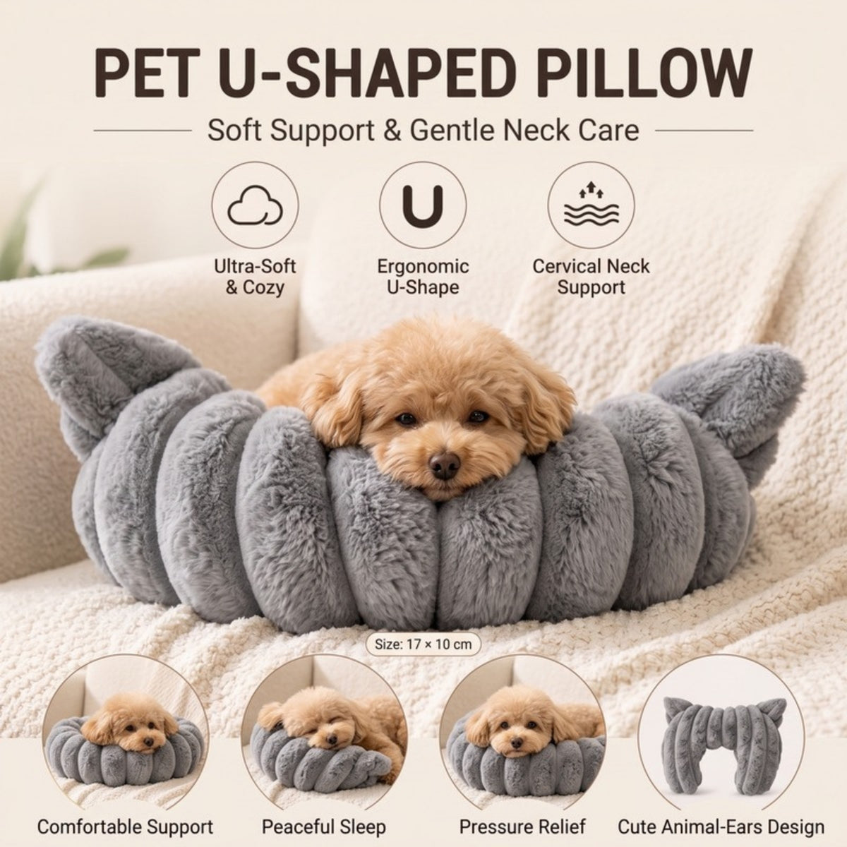 Woofidoo U Shaped Pet Neck Pillow