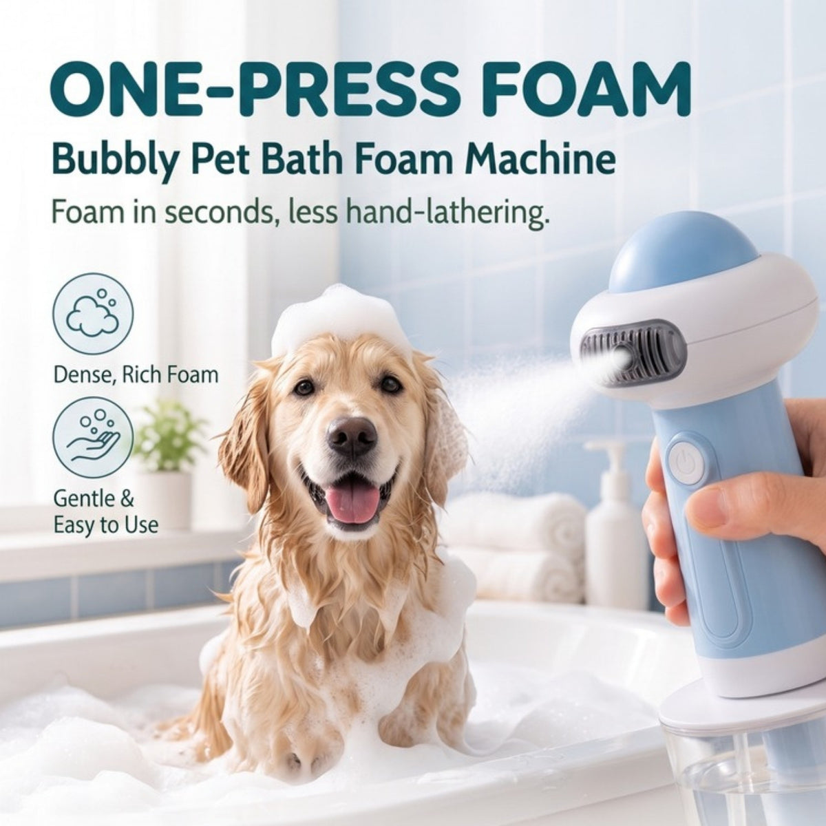 Woofidoo Bubbly Pet Bath Foam Machine