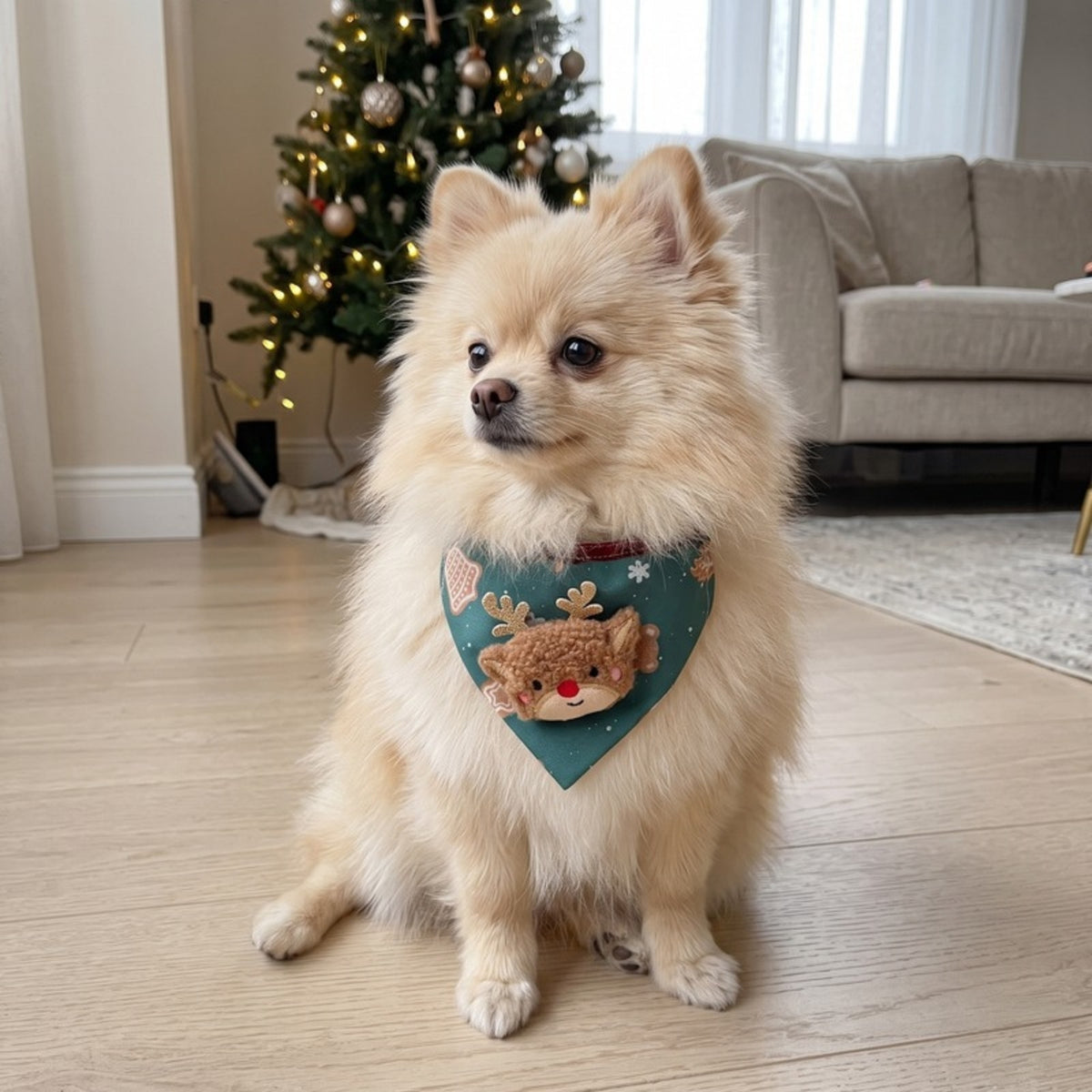 Woofidoo Reindeer Christmas Dog Bandana