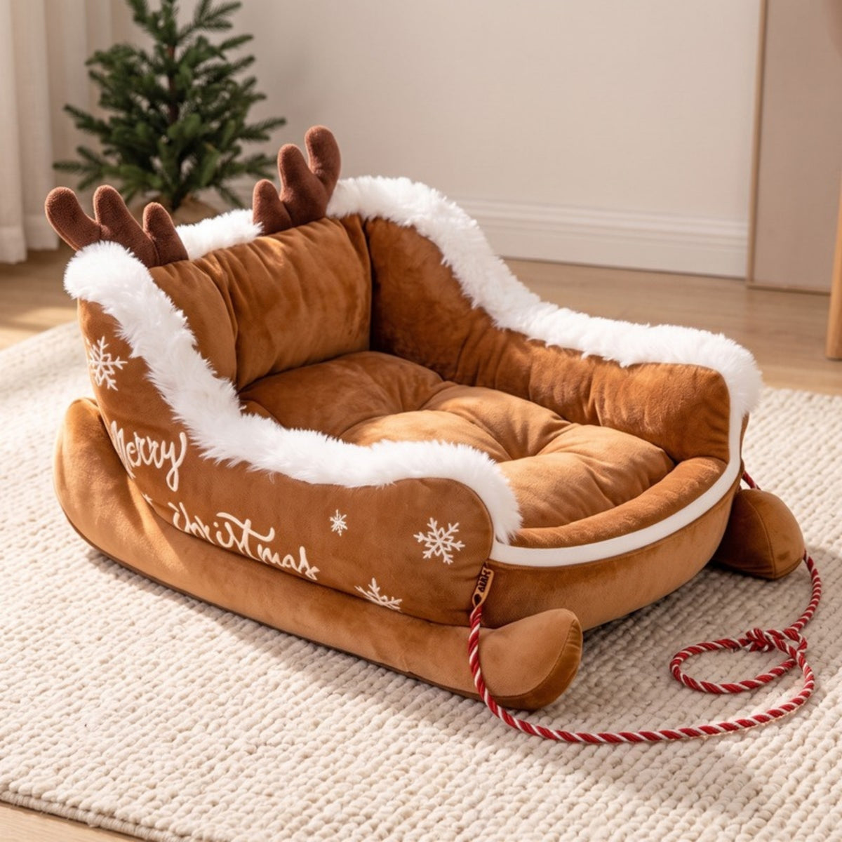 Woofidoo Christmas Sled Dog Bed