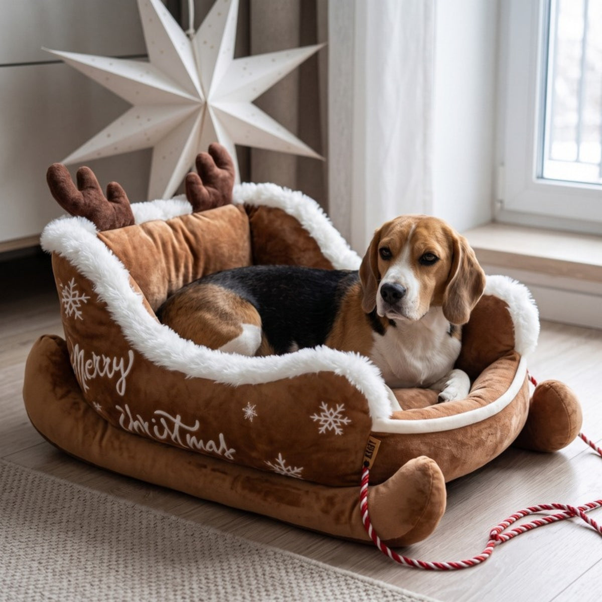 Woofidoo Christmas Sled Dog Bed