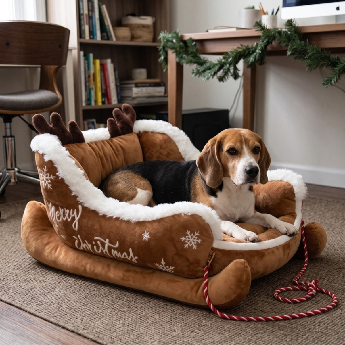 Woofidoo Christmas Sled Dog Bed