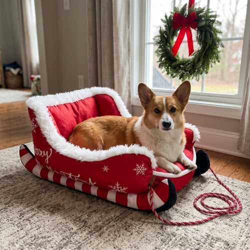 Woofidoo Christmas Sled Dog Bed