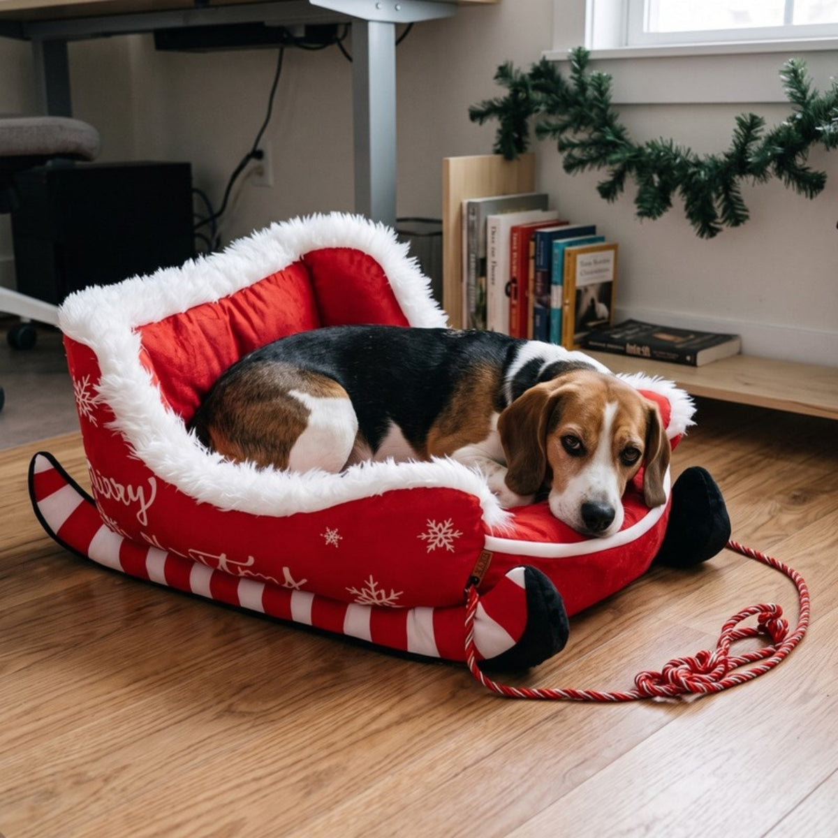Woofidoo Christmas Sled Dog Bed