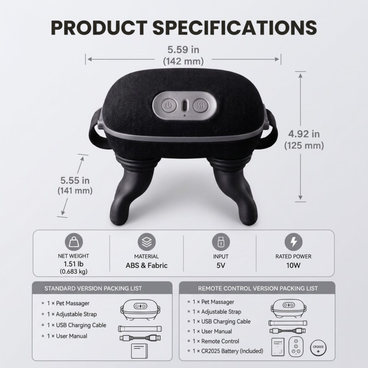 Woofidoo Ease Heated Neck Massager