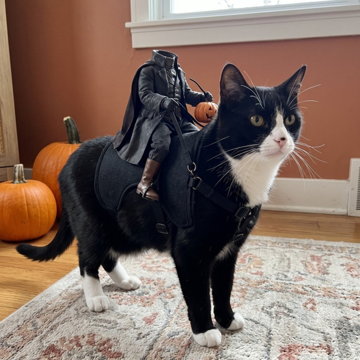 Woofidoo Horseman Cat Halloween Costume