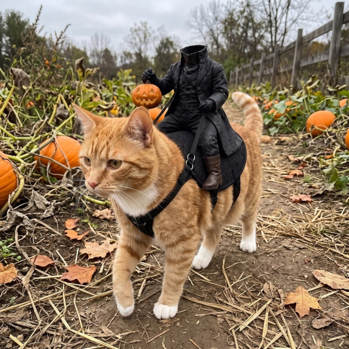 Woofidoo Horseman Cat Halloween Costume