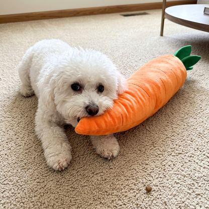 Woofidoo Carrot Plush Giant Dog Toy