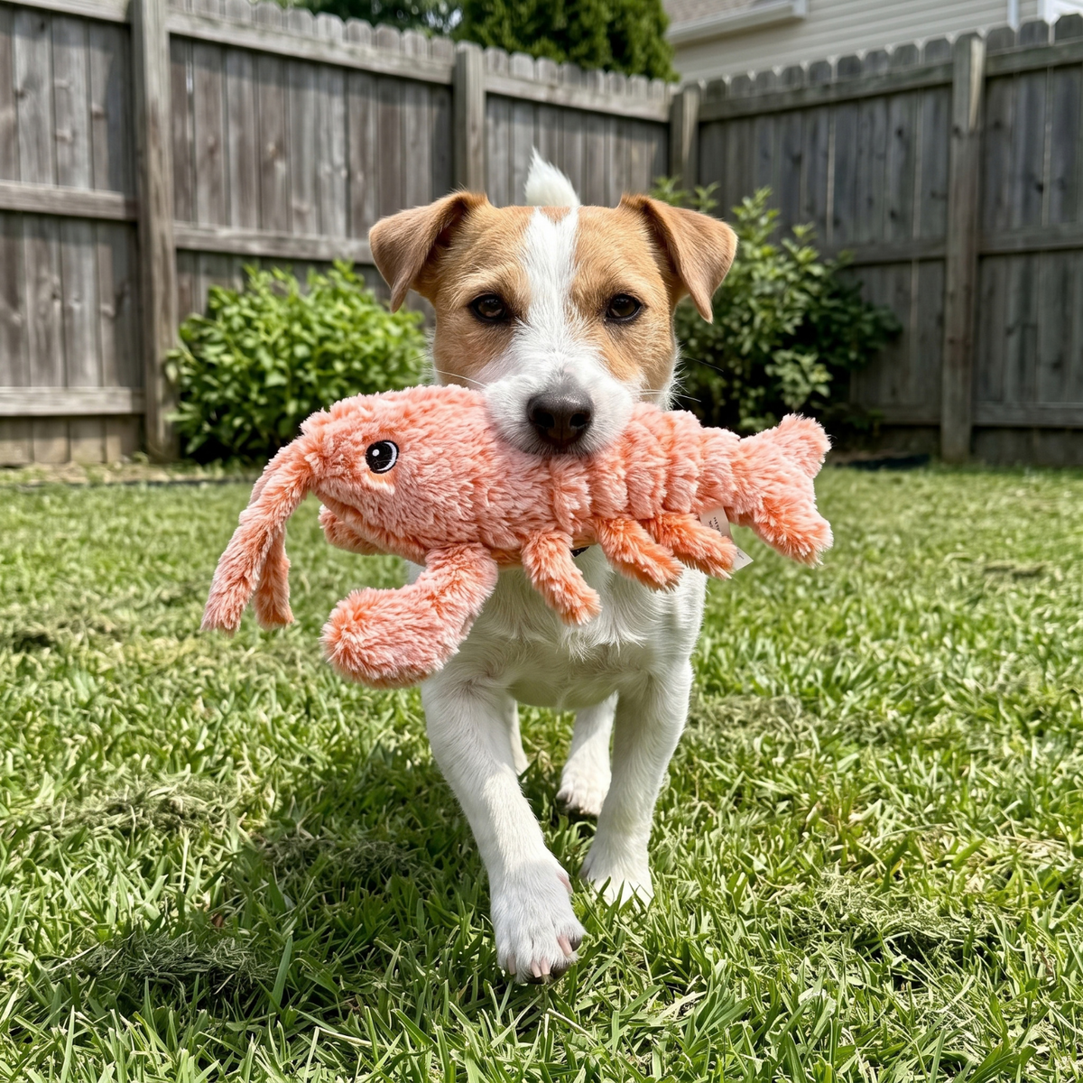 Woofidoo Floppy Lobster Interactive Dog Toy