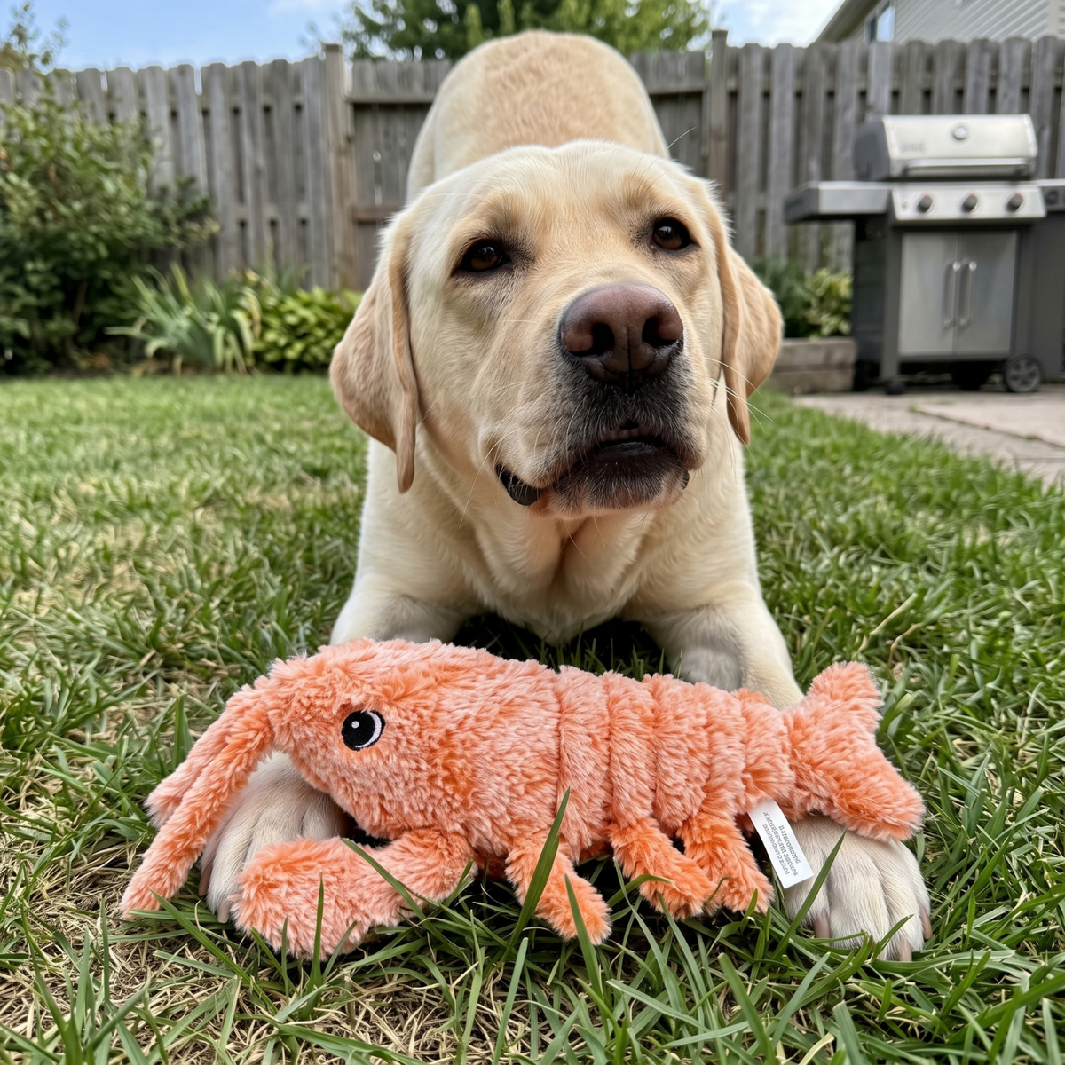 Woofidoo Floppy Lobster Interactive Dog Toy