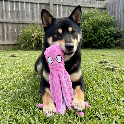 Woofidoo Octo Plush Squeaky Toy