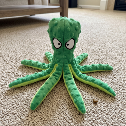 Woofidoo Octo Plush Squeaky Toy
