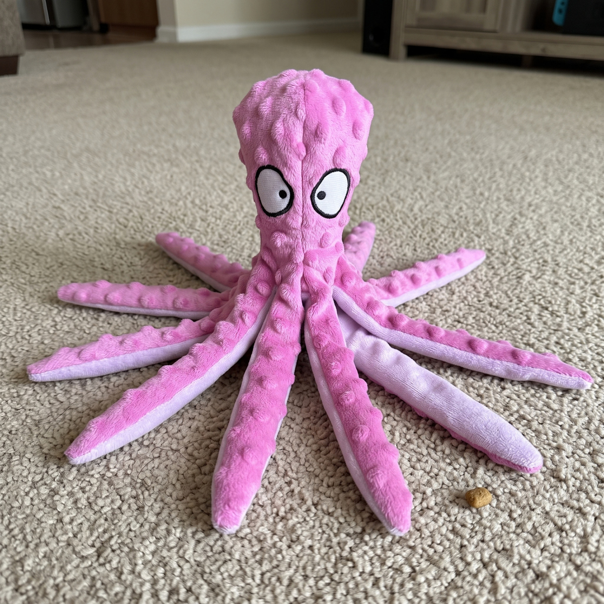 Woofidoo Octo Plush Squeaky Toy